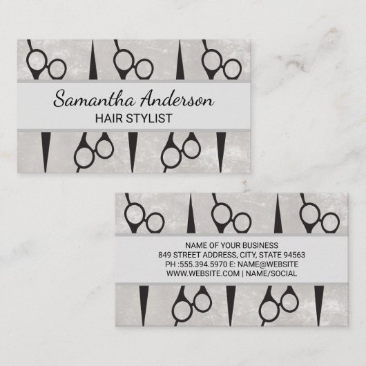 はさみ 名刺 (正面/裏面)