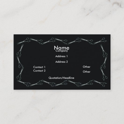 はさみ 名刺 (正面)