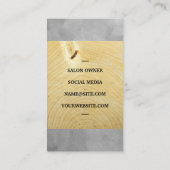 はさみ |木材と水の色 名刺 (裏面)