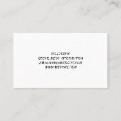 はさみ |理容師ポールとツール 名刺 (裏面)