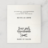 はさみ-美容師のアポイントメントカード 予約カード (外部開封)