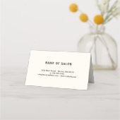 はさみ-美容師のアポイントメントカード 予約カード (裏面)