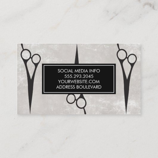 はさみ |美容師 名刺 (裏面)