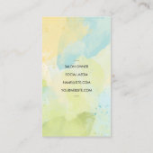 はさみ | 美容師 | 水彩画 名刺 (裏面)