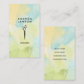 はさみ | 美容師 | 水彩画 名刺 (正面/裏面)