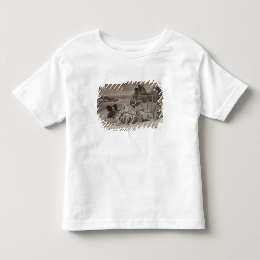 はしけの馬 トドラーTシャツ (正面)
