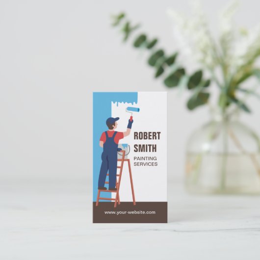 はしごのサー絵画ビス名刺の画家 名刺 (スタンド正面)