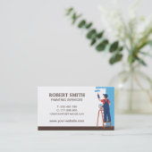 はしごの名刺絵画を描く画家 名刺 (スタンド正面)