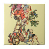 はしごをサンタアップ タイル (正面)