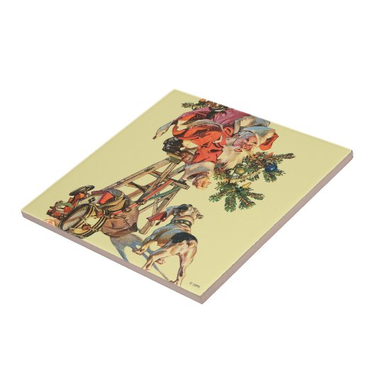 はしごをサンタアップ タイル (側面)