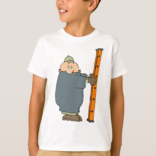 はしごを持っている人 Tシャツ (正面)