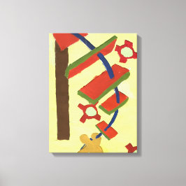 はしごを登ること キャンバスプリント