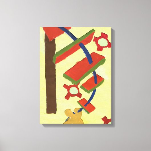 はしごを登ること キャンバスプリント (正面)