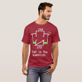 はしごロジックを電気的に使用する Tシャツ (正面フル)