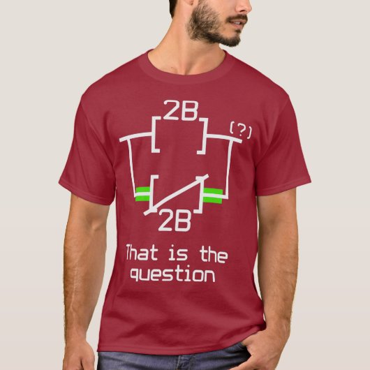はしごロジックを電気的に使用する Tシャツ (正面)