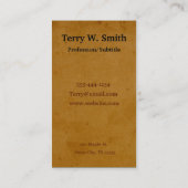 はしご業務用の燃え尽きカード 名刺 (裏面)