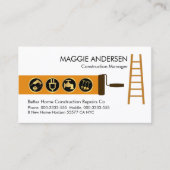 はしご絵を描ブラシのツール 名刺 (正面)