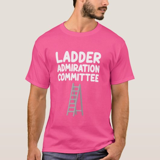 はしご賛美委員会ステップ登るラングエクステ Tシャツ (正面)