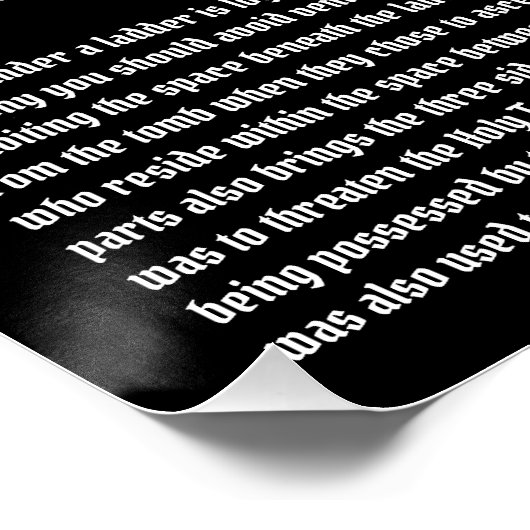 はしご迷信 ポスター (コーナー)