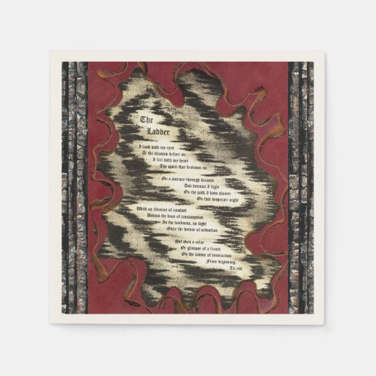 はしご スタンダードカクテルナプキン (正面)