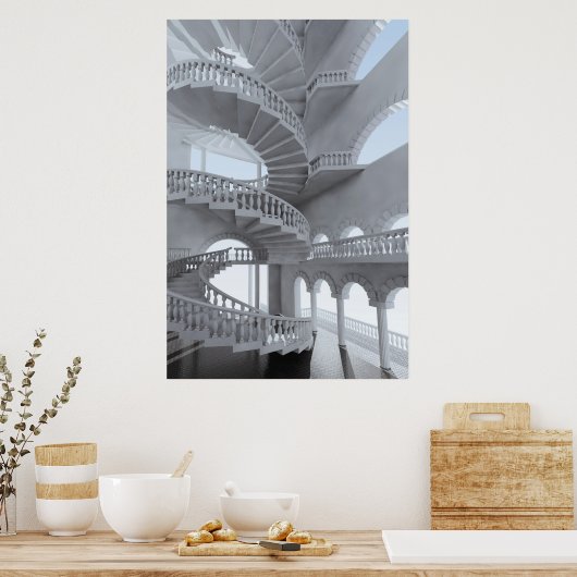 はしご ポスター (キッチン)