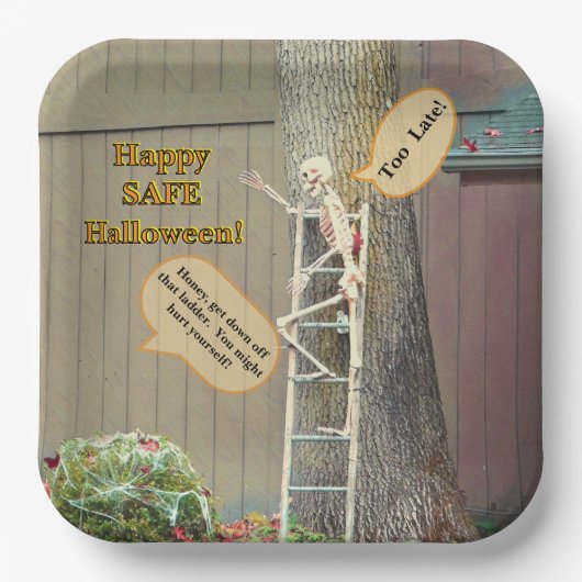 はしご・妻の戒告の骨格 ペーパープレート (正面)