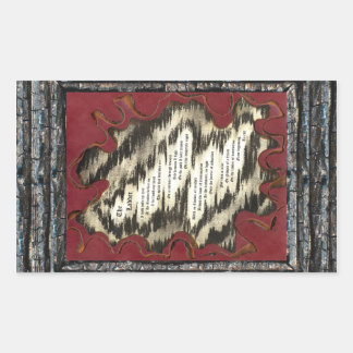 はしご 長方形シール