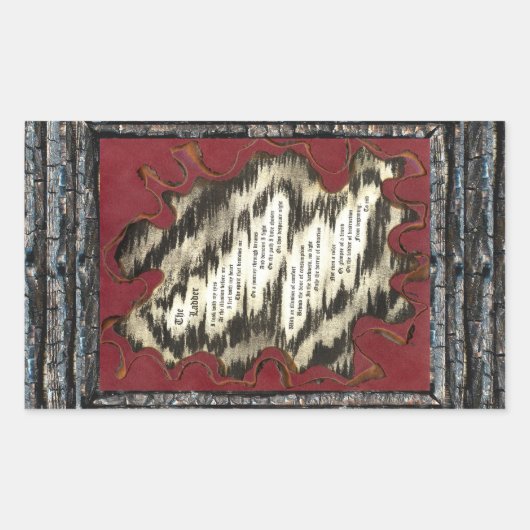 はしご 長方形シール (正面)