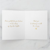 はしたない花嫁が開花中 未婚の花嫁 サンキューカード (内部)