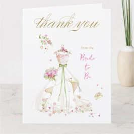 はしたない花嫁が開花中 未婚の花嫁 サンキューカード