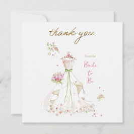 はしたない花嫁が開花中 未婚の花嫁 サンキューカード