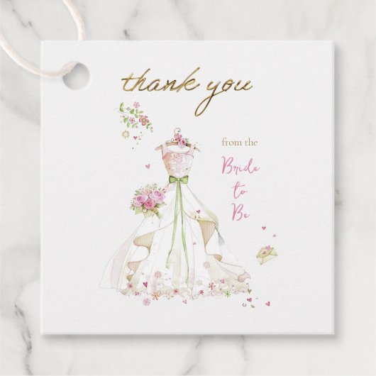 はしたない花嫁が開花中 未婚の花嫁 フェイバータグ (正面)