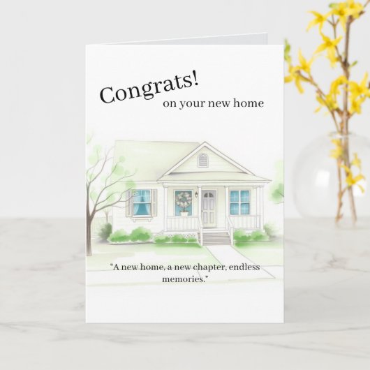 はじめてのマイホーム購入カード カード (黄色い花)