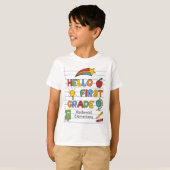 はじめての一年生の紙と落書き Tシャツ (正面フル)
