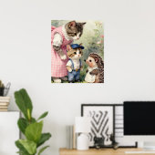 はじめての日+キティちゃんとハリネズミ ポスター (ホームオフィス)