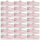 はじめての水彩 アゲート 透明 ゲスト 住所 シール (正面)