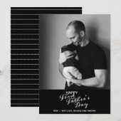 はじめての父の日 おしゃれなタイポグラフィー 写真入り (正面/裏面)