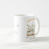 はじめての聖餐 花柄の聖書 宗教 コーヒーマグカップ (正面右)