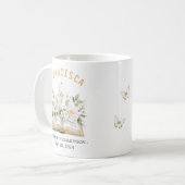 はじめての聖餐 花柄の聖書 宗教 コーヒーマグカップ (正面左)