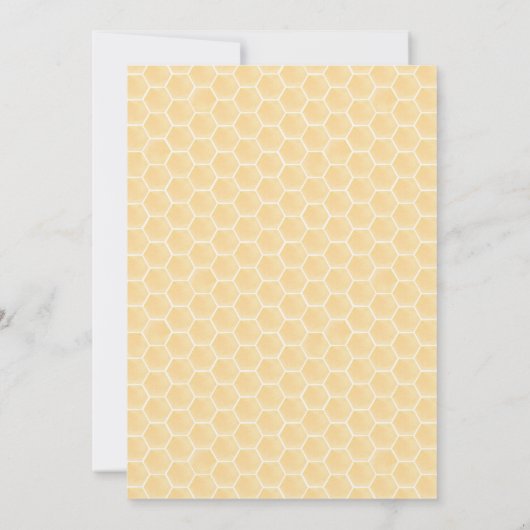 はじめてのBeeDay 1歳の誕生日 招待状 (裏面)