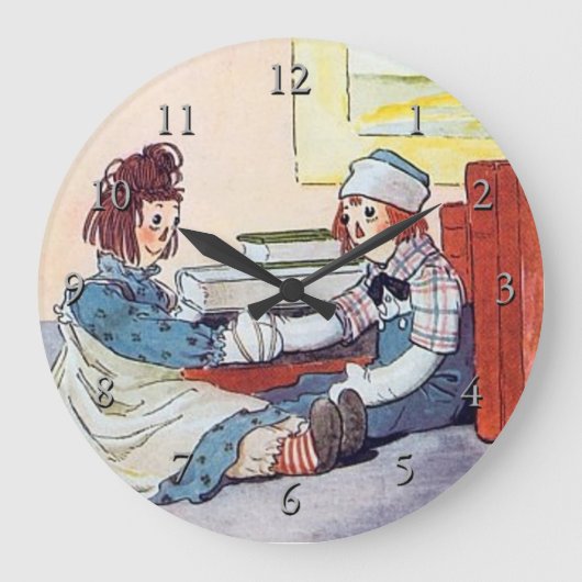 はじめてアンディーのRaggedy大会 ラージ壁時計 (正面)