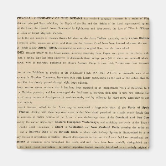 はじめに新しい商船図 マグネット (正面)