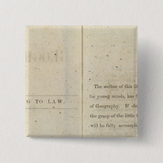 はじめに、Dixieの子ども向けの地理的読者 缶バッジ (正面)
