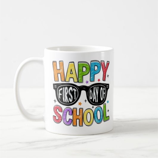 🌈📚 はじめましての学校 コーヒーマグカップ (左)
