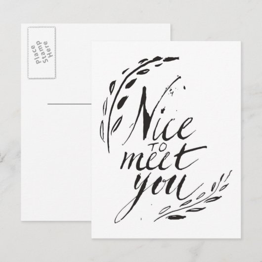 はじめまして ポストカード (正面/裏面)