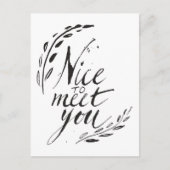 はじめまして ポストカード (正面)