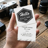 はじめまして |モダンシンプルスタイリッシュ スクエア名刺