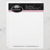 はすが付いている上品なレターヘッド レターヘッド (正面/裏面)