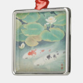 はすの下のカップル メタルオーナメント (左)