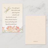 はすの花およびドラゴンのはえ本の要求カード エンクロージャーカード (正面/裏面)